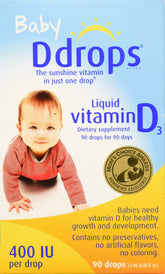Ddrops Baby Liquid Vitamin D3 400 IU 2.50 mL (90 Drops)